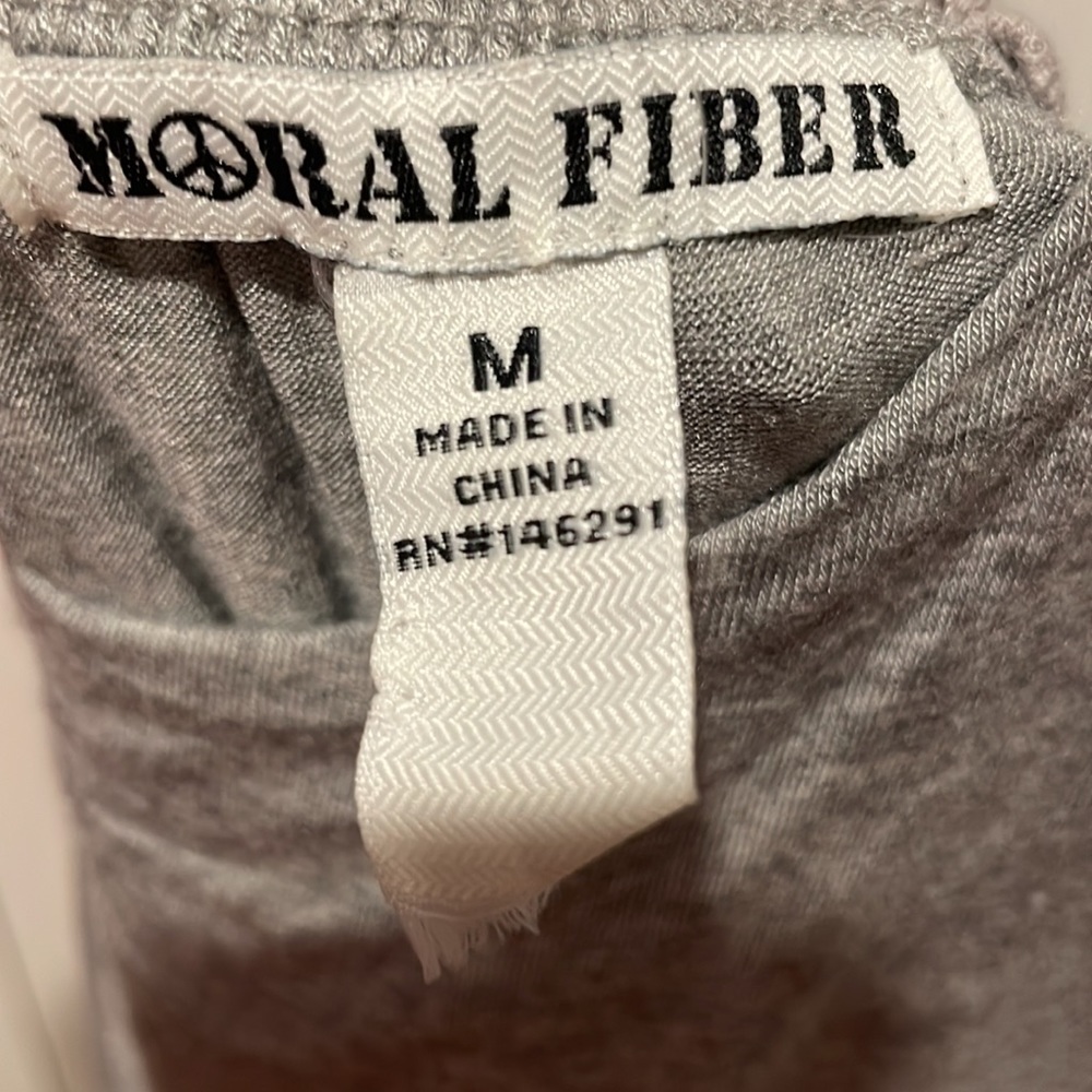 Moral Fiber Gray Romper - Picture 4 of 4